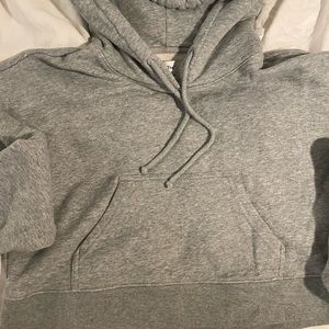 Aritzia TNA cropped hoodie in Grey XS